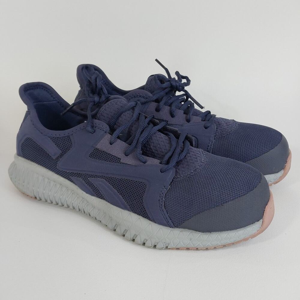 Reebok Womens Flexagon 3.0 Blue Safety Shoes Size 10M